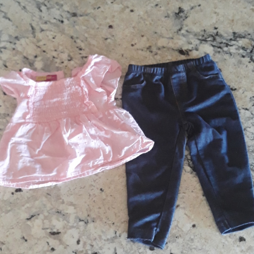 Shirt and legging jeans